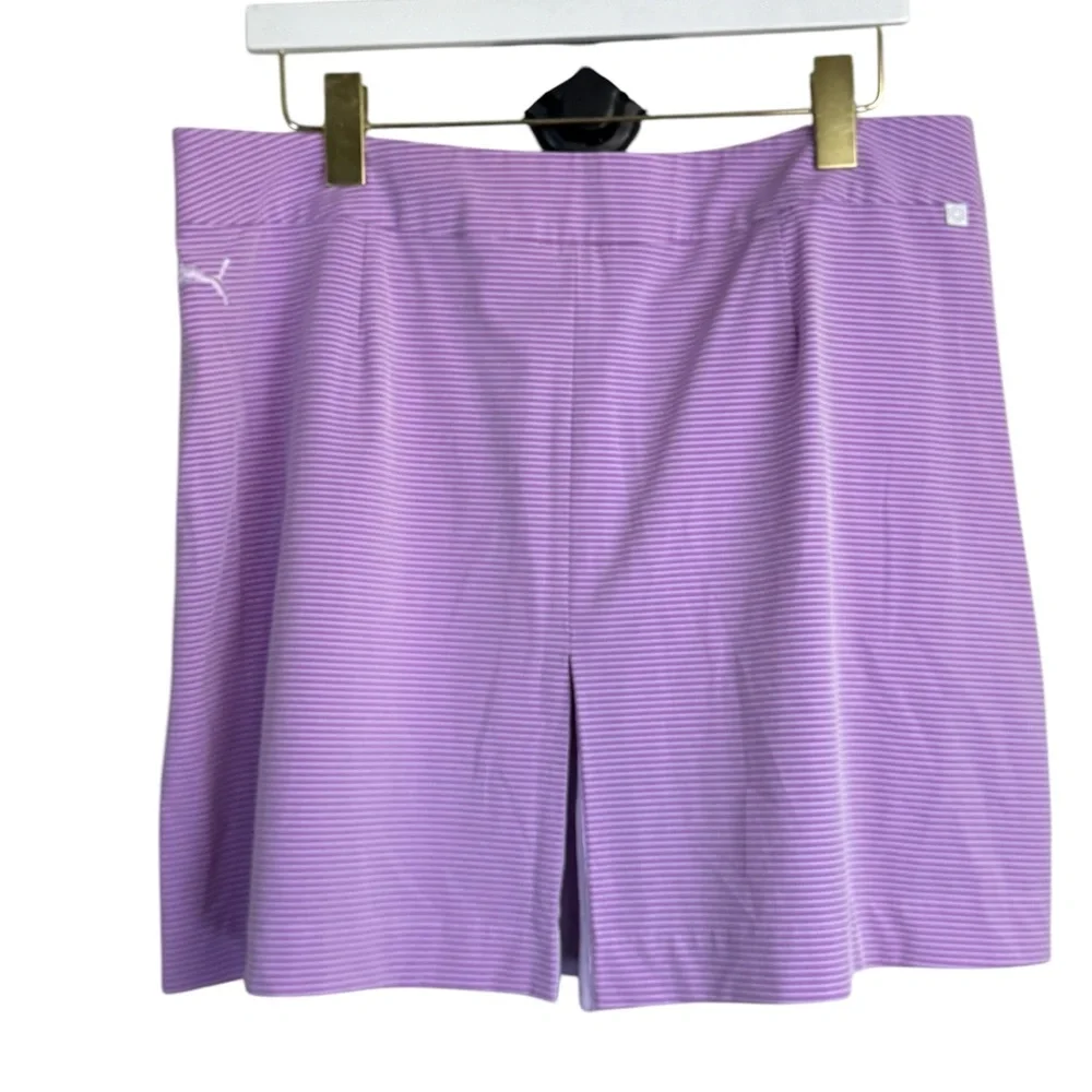 PUMA DryCELL Purple Striped Golf Skort Women’s‎ XL Athletic Tennis Skirt Shorts
